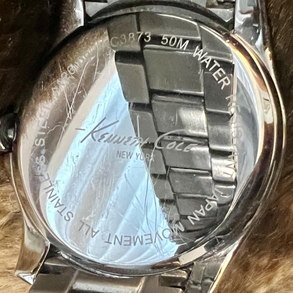 Kenneth Cole Watch KC3873 Men's Stainless Steel Watch w/ Blue Face & Multi-Dials - Picture 2 of 6